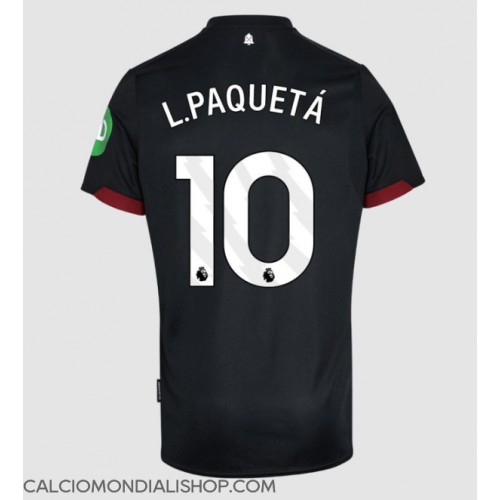 Maglie da calcio West Ham United Lucas Paqueta #10 Seconda Maglia 2024-25 Manica Corta